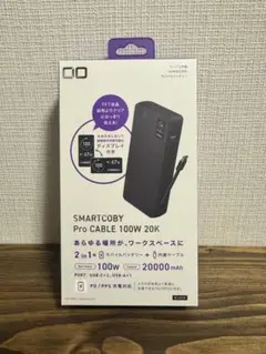 【開封済み未使用】SMARTCOBY Pro Cable 100W 20K