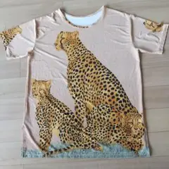 ヒョウプリントカジュアルTシャツ