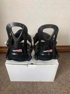 ジュニア用TWO ONE ブラック スノーボードビンディング
