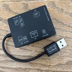 ELECOM USBカードリーダー MR-A2012-BR