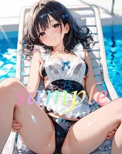 c256 美少女 かわいい イラスト 下着 コスプレ セクシー A4ポスター
