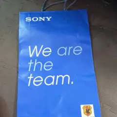 SONY We are the team ショップバック