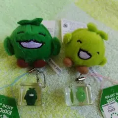 ※お値下げ(愛地球博)モリゾー·キッコロキーチェーン&キューブストラップ