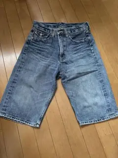 アンドゥー　デニム　ハーフ　パンツ　ライトブルー　L size