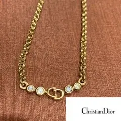 Christian Dior クリスチャンディオール ネックレス ラインストーン