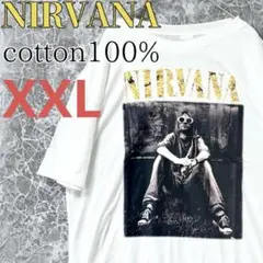 高品質NIRVANAニルヴァーナ 2XL白 半袖Tシャツ カートコバーン綿100