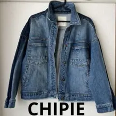 CHIPIE デニム Gジャン CHIPIEシピー デニムジャケット ワッペン【L相当】Gジャン