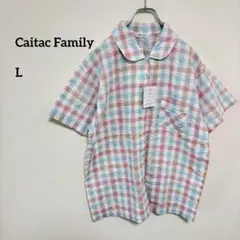 【新品】Caitac Family チェック　パジャマ M ゆったり c088②