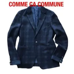 Comme ca COMMUNEテーラードジャケット ネイビーチェック