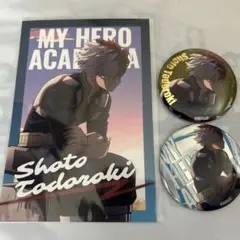 ヒロアカ プラザ 轟焦凍 缶バッジ ポスカ