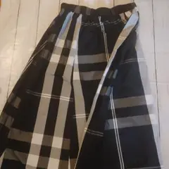 レディース チェック ロングスカート