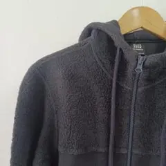 【ブルーワーク】パーカー　裏起毛　サイズS　ブラック