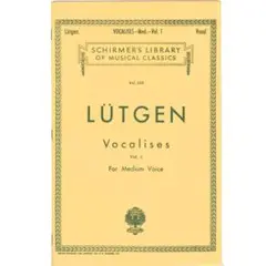 ラスト1冊/輸入楽譜 LUTGEN Vocalises Medium Voice