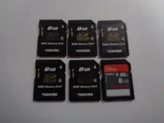 TOSHIBAとSanDisk 8GB SDカードセット