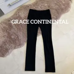 《美品》 グレースコンチネンタル　スリムフィット　ウール　ブラックスキニーパンツ