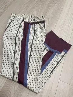 トゥデイフル　Pattern Panel PT　サイドラインパンツ　36　ワイド