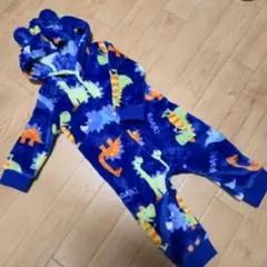 恐竜　モコモコ　カバーオール