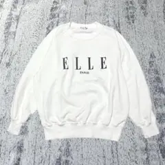 エル ELLE PARIS 長袖トレーナー 綿100％ 男性でも◎ Z4964