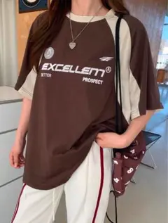 SHEIN Dazy ブラウン Tシャツ