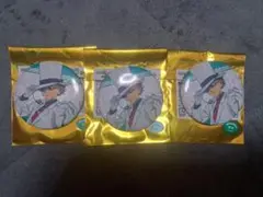 名探偵コナン　怪盗キッド　メタリック缶バッジ3個