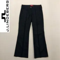 ジェイリンドバーグ◇撥水 ナイロン パンツ◇ブラック サイズ36