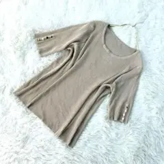新品未使用！タグ付！きれいめ【Ti. ALEFS】レディースニット 伸縮性◎M