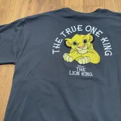 ライオンキング　シンバ　半袖　Tシャツ　刺繍　シンプル　3L 大きいサイズ　綿