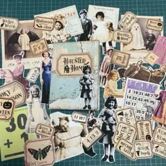週末SALE⭐︎ハロウィン　ジャンクジャーナル　コラージュ　素材詰め合わせ② ⭐︎