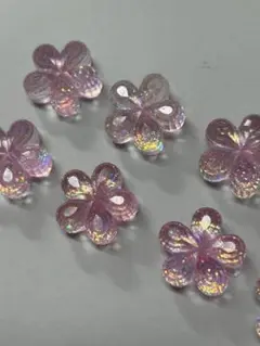 花形　デコレーションパーツ 10個セット