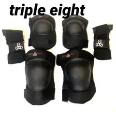 ⭐️triple eightトリプルエイト　プロテクター6点セット 黒