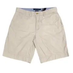 トミーヒルフィガー チノショーツ 32 ベージュ 夏物古着n49①