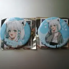ホロライブ　大阪梅田　ホロショップ　缶バッジ　2種セット　白上フブキ