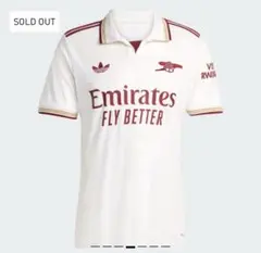 アーセナル adidas ホワイト サードユニフォーム　XL 新品タグ付き