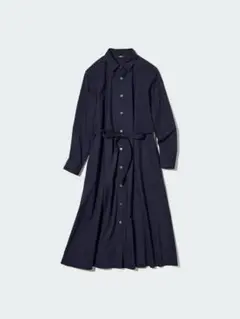 ★ UNIQLO ユニクロ コットンAラインシャツワンピース★