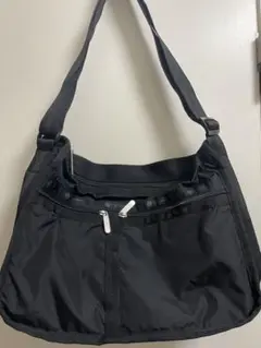 【レスポ】黒　ナイロンバック