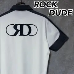 ROCK DUDE ロックデュード ビッグロゴ 半袖 ポロシャツ ゴルフ ウェア