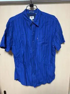 Levi's スリムフィット 半袖シャツ L 青