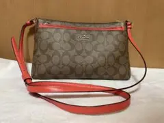 COACH ショルダーバッグ ブラウン/オレンジ