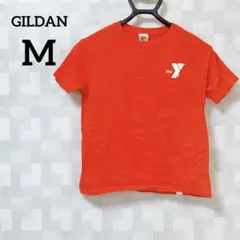 匿名配送❣️GILDAN 【M】オレンジ 半袖Tシャツ 綿100％ 夏服
