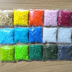ペットボトルキャップ 150g カット済み 15色