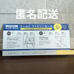 ワールドファミリーセール　招待券　１枚