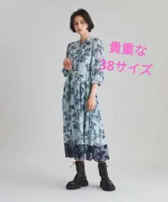 今期 新作 グレースコンチネンタル ダイアグラム バイカラーサラサワンピース