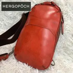 E30美品◆エルゴポック【希少色/本革ワキシングレザー ◆ボディーバッグ】