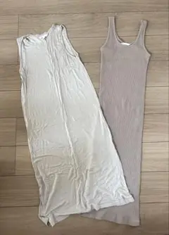 【H&M】ノースリーブタイトワンピ 2着セット