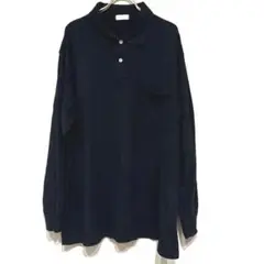✨綿100%✨ MASTARY 【4L】 ポロシャツ カットソー 長袖 無地 黒