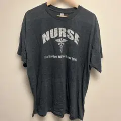 NURSE Tシャツ ダーク　グレー　看護師　レア　半袖