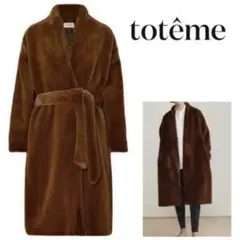 19j14 即完売 TOTEME トーテム エコファーコート ロングコート XS