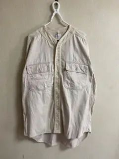 ミスターリメイクマン　Levi's ベージュ ボタンアップシャツ 半袖