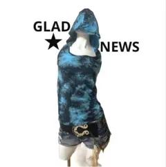 ギャル GLAD NEWS タイダイ フード グラッドニュース y2k 平成