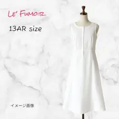 Le' Fumoir ワンピース ロング ホワイト LL ノースリーブ
